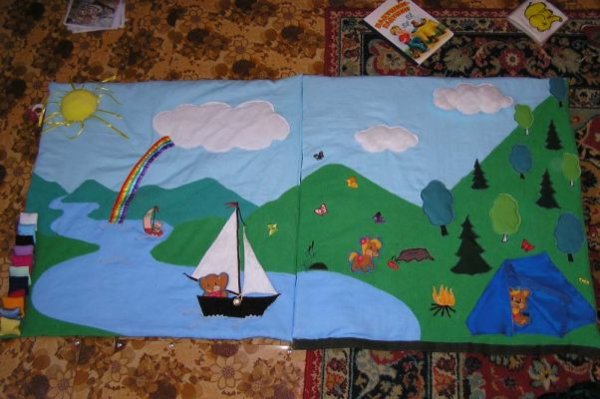 Развивающий коврик своими руками