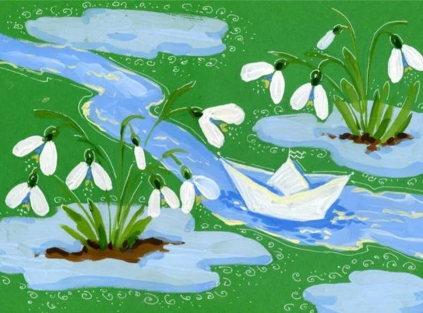 Весна рисунок