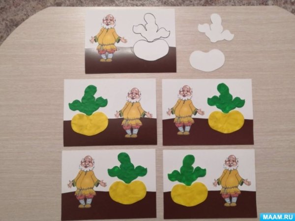 Репка рисование в младшей группе