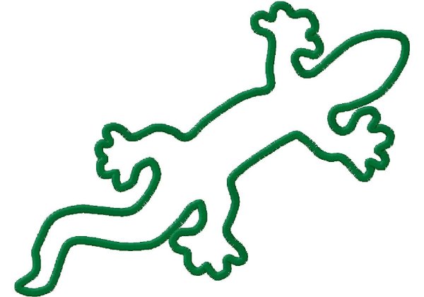 Трафарет ящерицы