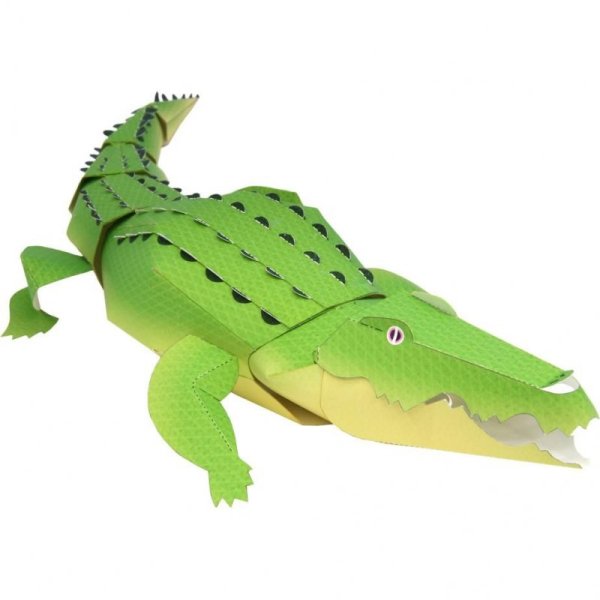 Крокодил поделка из бумаги
