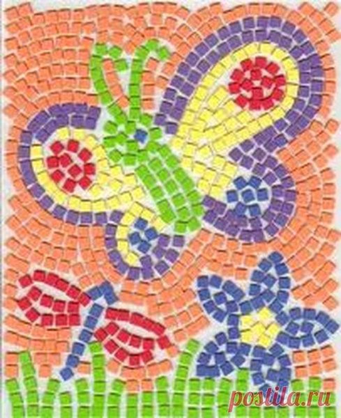 Мозаика из бумаги