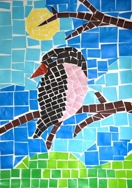 Апликация мозайка Обрывная