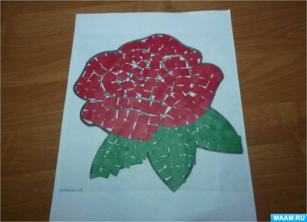 Мозаика из цветной бумаги для детей