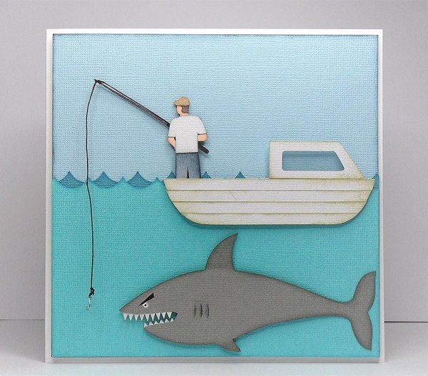 Открытка рыбаку своими руками