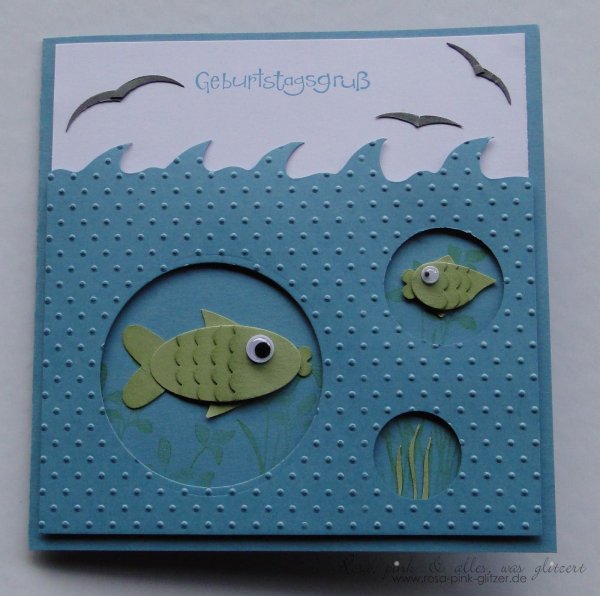 Открытка в форме рыбы