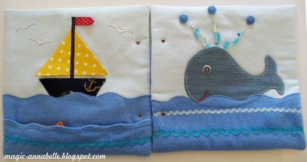 Книжка из фетра морская тема