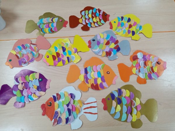 Рыбки. Аппликация