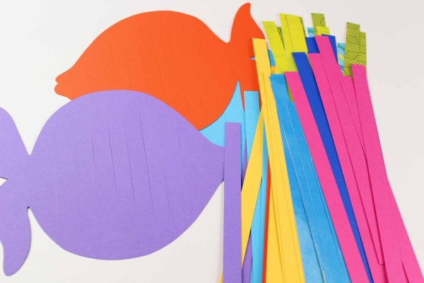 Рыбка из бумаги для детей