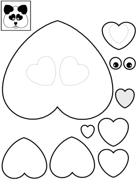 Трафареты для поделок из бумаги
