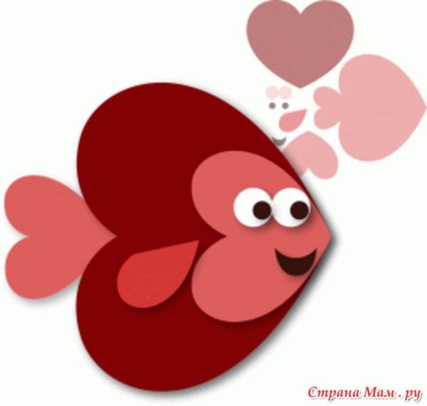 Аппликация сердечко