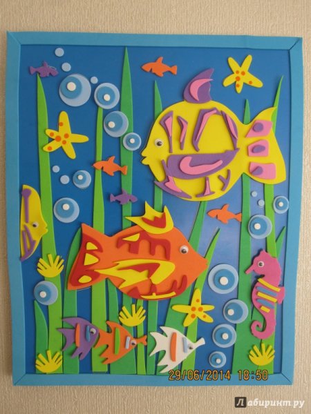 Подводный мир аппликация для детей