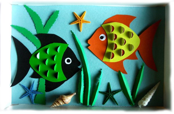 Рыбка из бумаги