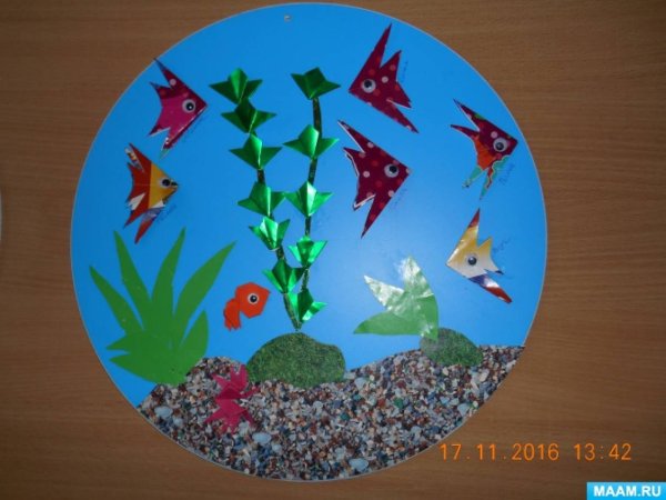 Аппликация аквариум