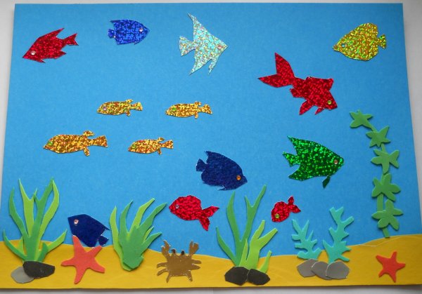 Аппликация подводный мир