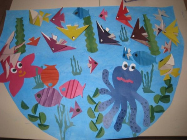 Коллективное панно аквариум