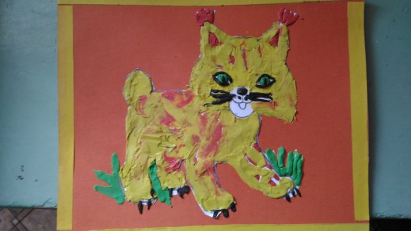 Пластилинография лиса