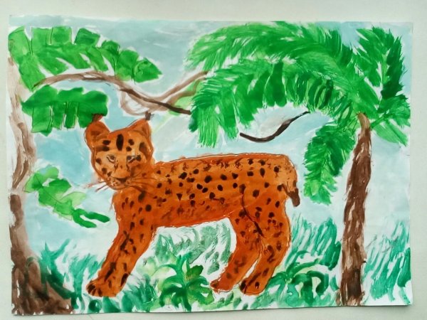 Аппликация поделка Рысь