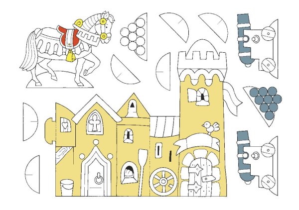 Замок распечатка для склеивания