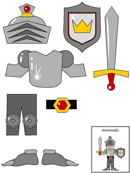 Доспехи рыцаря из бумаги