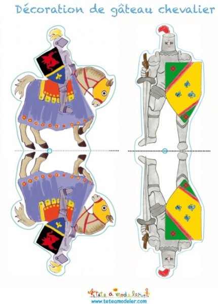 Поделка из бумаги рыцарь