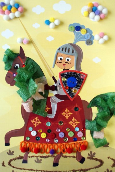 Поделка рыцарь для детей