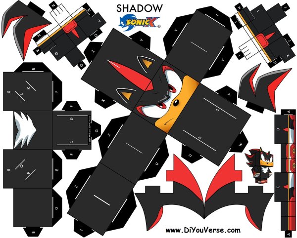 Паперкрафт Соник