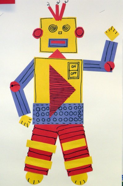 Робот из аппликации