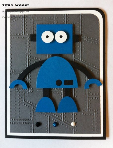 Робот из цветной бумаги для детей