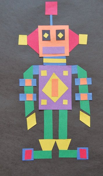 Робот из аппликации