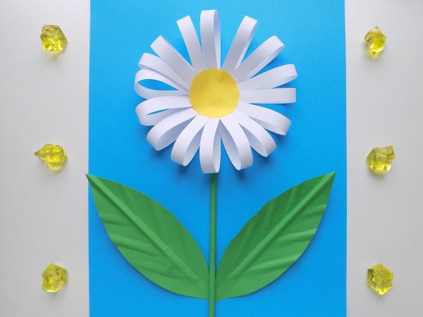 Поделка Ромашка из бумаги