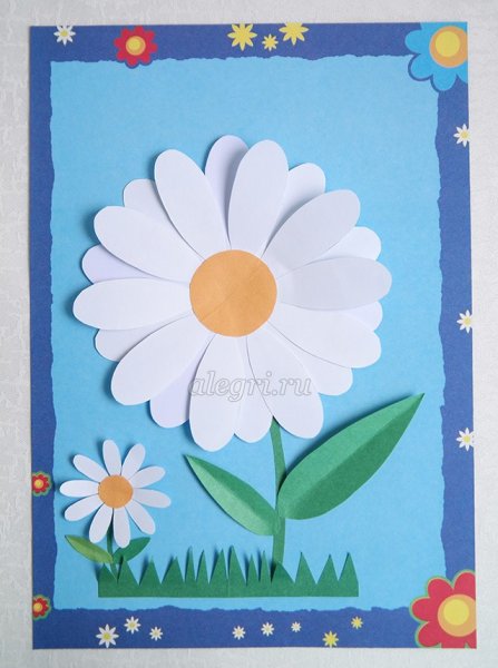 Аппликация с цветами