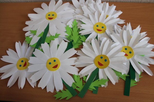 Аппликация Ромашка объемная