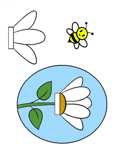 Аппликация Ромашка