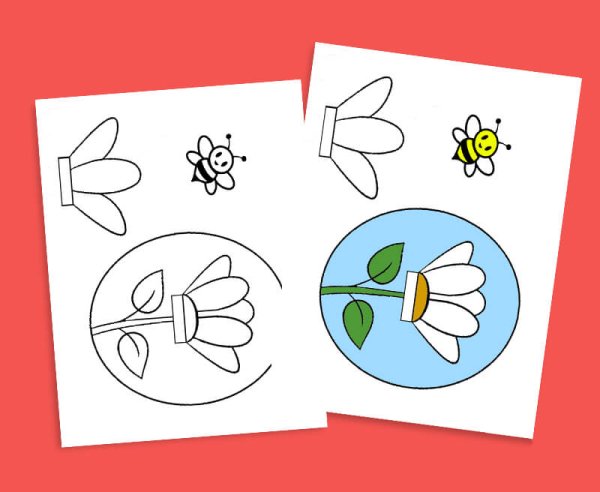 Поделка аппликация из бумаги велосипед