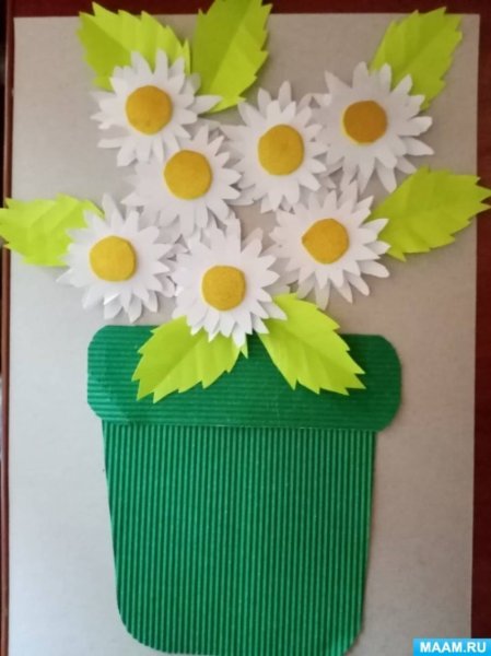 Аппликация Ромашка