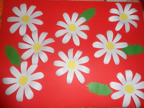 Аппликация Ромашковая Поляна