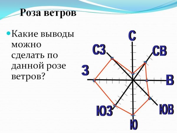 Роза ветров география 6 класс