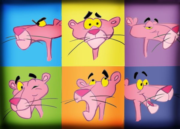 Рисунок на ногтях розовая пантера