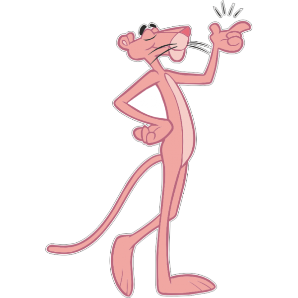 Мультяшная розовая пантера