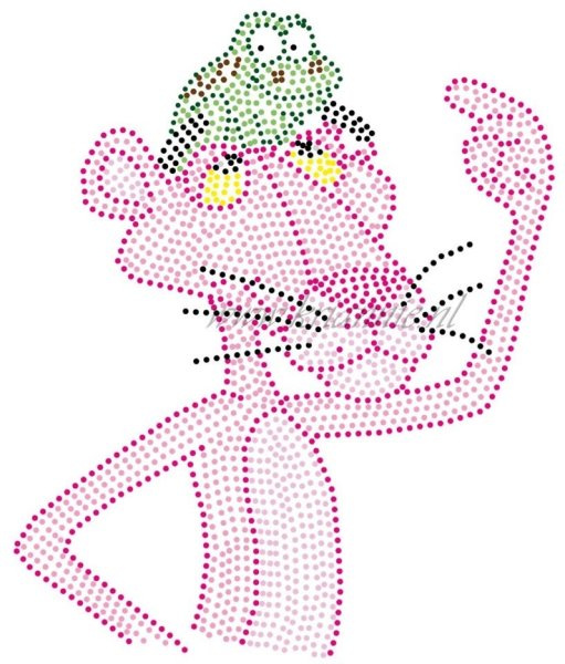 Аппликация розовая пантера