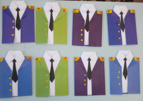 Поделка на 23 февраля мундир