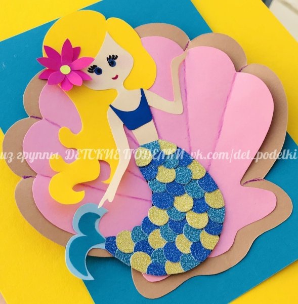 Аппликация Русалочка