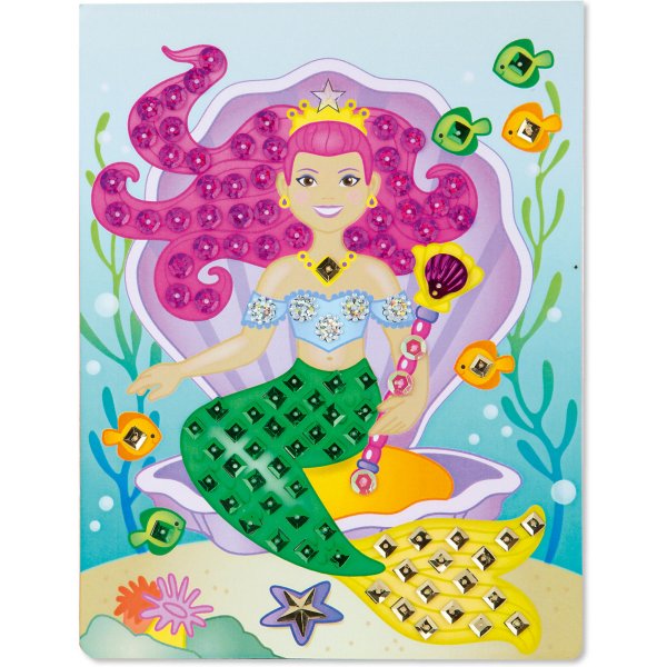 Русалочка из цветной бумаги