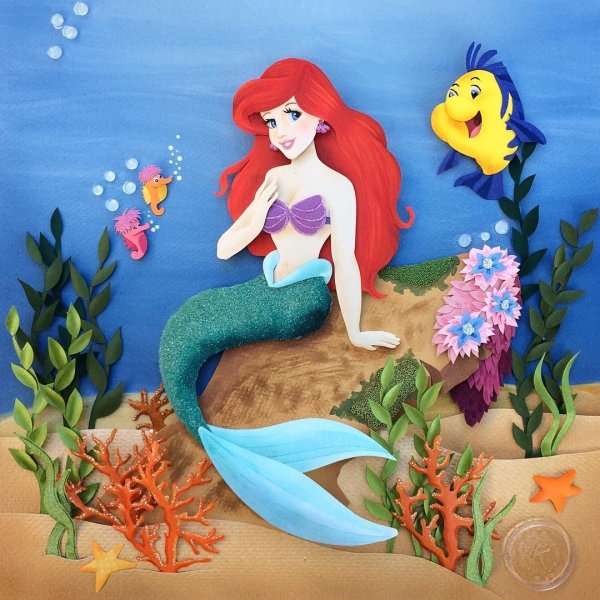 Аппликация Русалка