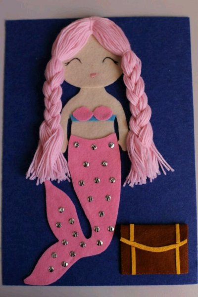 Аппликация Русалка