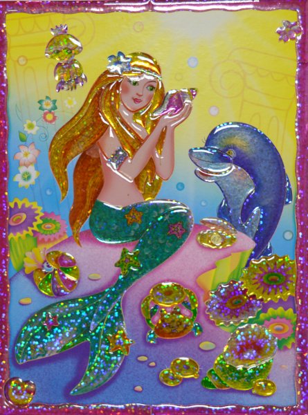 Аппликация Русалка