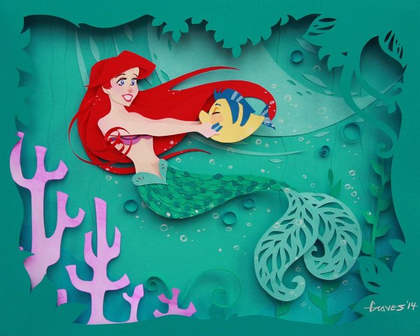 Аппликация Русалочка