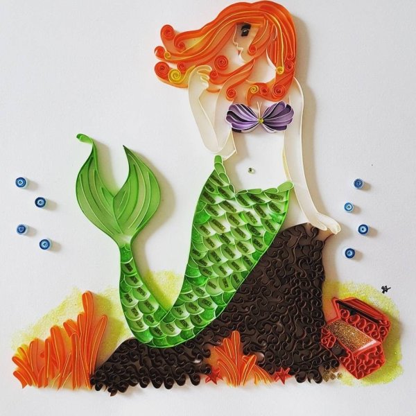 Квиллинг Русалка