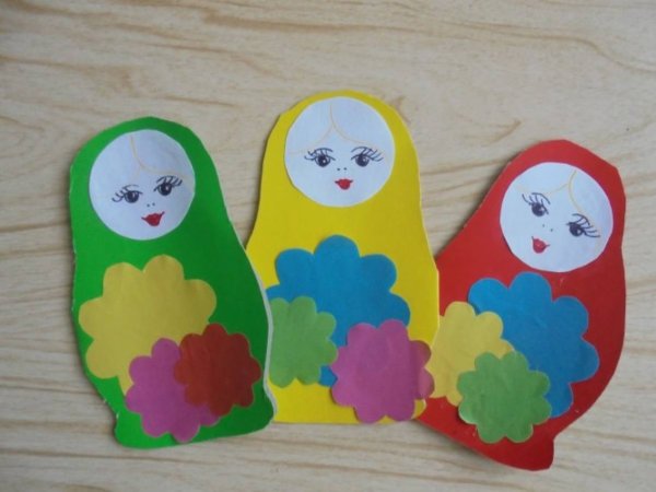 Матрешка из бумаги